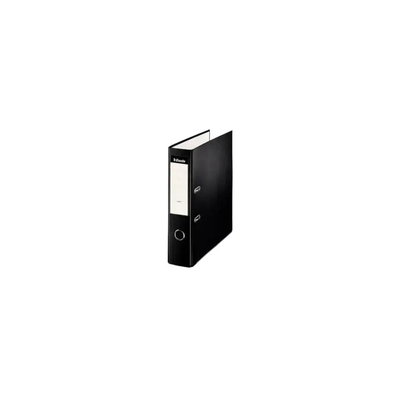 (42304) ESSELTE ARCHIVADOR PALANCA FOLIO LOMO ANCHO PP INTERIOR FORRADO EN PAPEL RADO CANTONERAS NEGRO