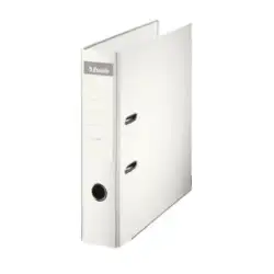 (42329) ESSELTE ARCHIVADOR PALANCA A4 LOMO ANCHO PP INTERIOR FORRADO EN PAPEL RADO CANTONERAS BLANCO