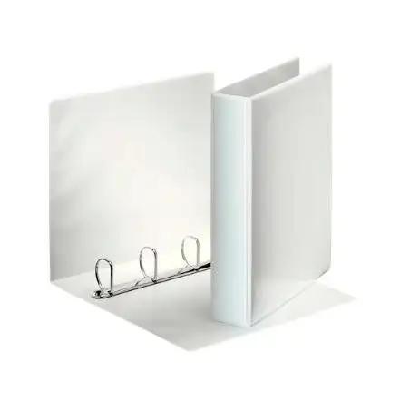 (49706) ESSELTE CARPETA CANGURO BÁSICA PERSONALIZABLE 4 ANILLAS MIXTAS 60MM A4 PP BLANCO