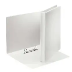 (49739) ESSELTE CARPETA CANGURO BÁSICA PERSONALIZABLE 2 ANILLAS MIXTAS 40MM A4 PP BLANCO