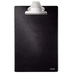 (604037) ESSELTTE CARPETA CON PINZA A4 BASE DE PLASTICO FORRADO NEGRO