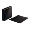 (624150) ESSELTE CAJETÍN PARA ARCHIVADORES A4 LOMO ANCHO CARTÓN NEGRO BRILLANTE