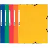 (55300E) EXACOMPTA CARPETA CARTÓN LUSTRADO 355 GR TRES SOLAPAS GOMAS A4 SURTIDO -10U-