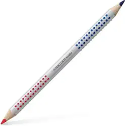 (110910) FABER CASTELL LÁPIZ JUMBO GRIP DOBLE PUNTA BICOLOR ROJO Y AZUL