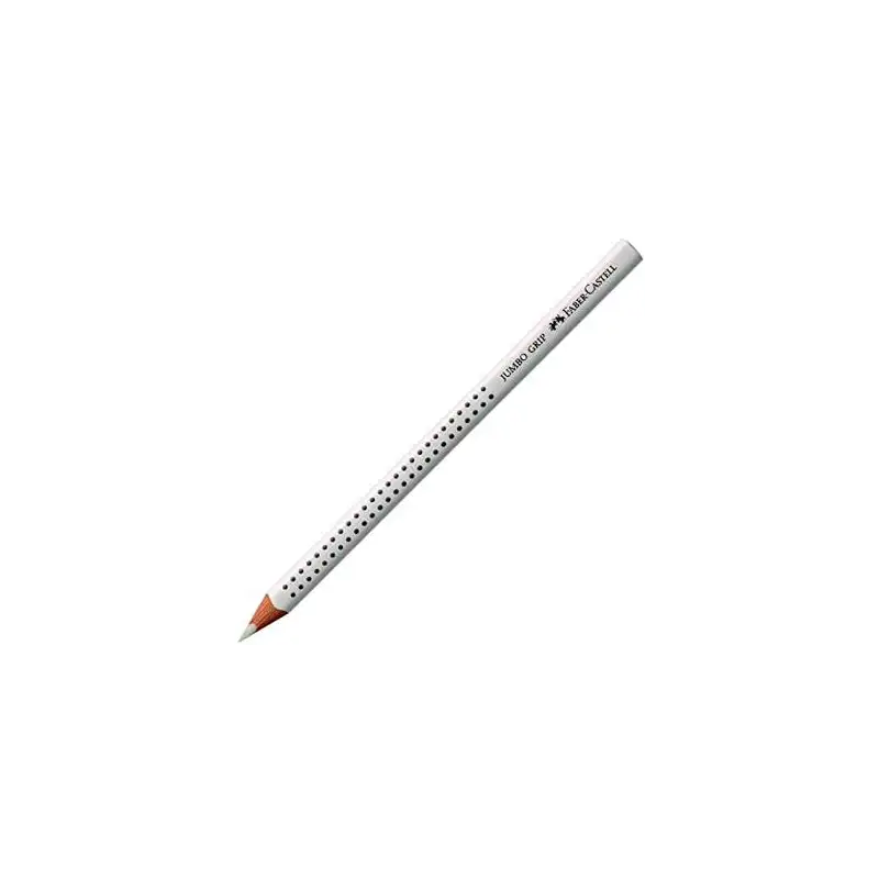 (110901) FABER CASTELL LÁPICES DE COLORES JUMBO GRIP UNICOLOR BLANCO