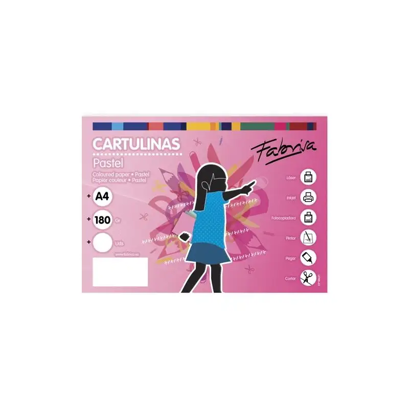 (15477) FABRISA CARTULINA 180G A4 100H BLANCO