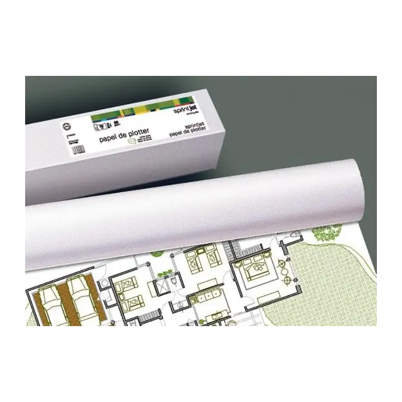(16106) FABRISA ROLLO DE PAPEL PARA PLOTTER 610(24")X50MMX30M 180GR BLANCO MATE