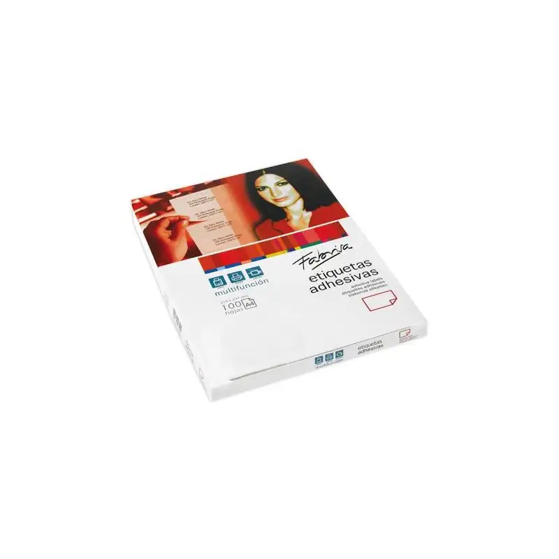 (15320) FABRISA ETIQUETAS ADHESIVAS MULTIFUNCIÓN 105X148MM C/RECTOS 4 X 100H BLANCO