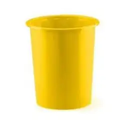 (305-05) FAIBO PAPELERA DE PLÁSTICO EN POLIPROPILENO 310X280 MM CERRADA 14 L SERIE 305 AMARILLO
