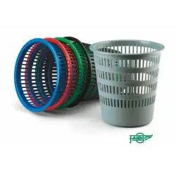 (306-08) FAIBO PAPELERA DE PLÁSTICO REJILLA CAPACIDAD 16 LITROS 310X315 MM SERIE 306 GRIS