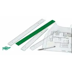 (106-30V) FAIBO REGLA 30CM METACRILATO VERDE
