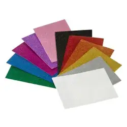 (1659-27) FAIBO GOMA EVA 40X60CM GROSOR 2MM PURPURINA VIOLETA BOLSA 3 UD