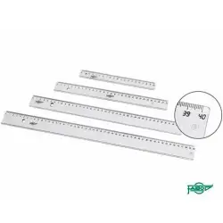 (21130) FAIBO REGLA ESCOLAR 30CM TRANSPARENTE
