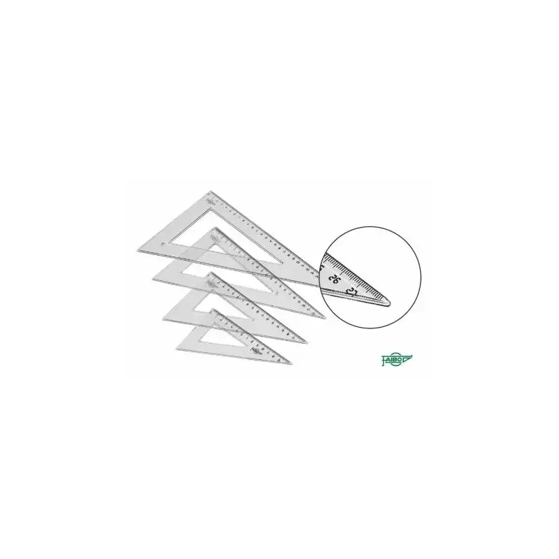 (21325) FAIBO CARTABÓN ESCOLAR GRADUADO 25CM TRANSPARENTE