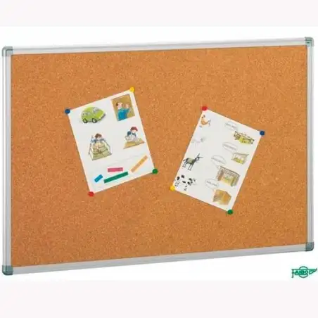 (601-5) FAIBO TABLERO CORCHO SOLIDO 122X200CM MARCO DE ALUMINIO 4MM