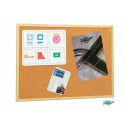 (607-1) FAIBO TABLERO CORCHO ECONÓMICO 30X40CM CON MARCO DE MADERA 18MM