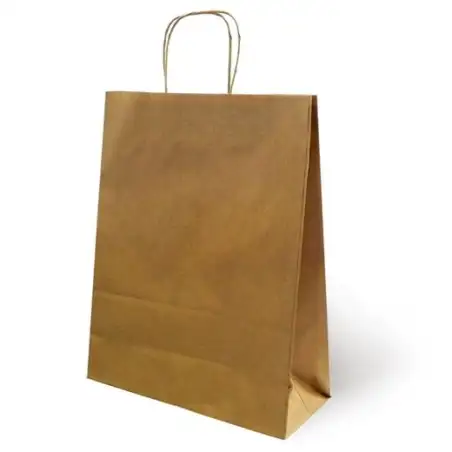 (27266KT) FAMA BOLSA DE ASA RETORCIDA 125GR 21X11X29CM PAPEL KRAFT
