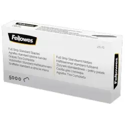 (5117501) FELLOWES GRAPAS DE CARGA COMPLETA 26/6 PLATA CAJA DE 5000