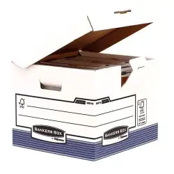 (0021601) FELLOWES CONTENEDOR DE ARCHIVO CON TAPA FIJA AZUL/BLANCO