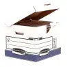 (0021601) FELLOWES CONTENEDOR DE ARCHIVO CON TAPA FIJA AZUL/BLANCO