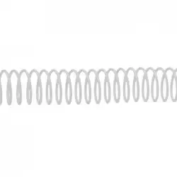 (5113601) FELLOWES ESPIRAL METÁLICA PASO 5:1 22MM A4 BLANCO PACK 100 UD