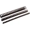(5346507) FELLOWES CANUTILLO 12MM PLÁSTICO NEGRO PACK 100 UD