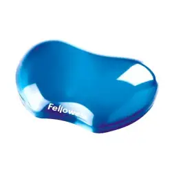 (91177-72) FELLOWES REPOSAMUÑECAS GEL FLEXIBLE CRYSTAL AZUL