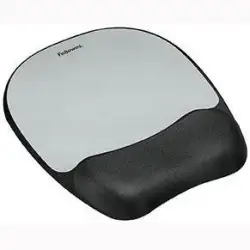(9175801) FELLOWES ALFOMBRILLA CON REPOSAMUÑECAS MEMORY FOAM PLATEADO