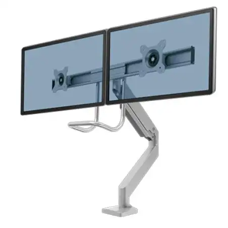 (9909201) FELLOWES BRAZO PLATA PARA MONITOR DOBLE EPPA TM C/ TRAVESAÑO