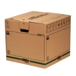 (6205301) FELLOWES CAJA DE TRANSPORTE REUTILIZABLE GRANDE CON MONTAJE AUTOMÁTICO (SE VENDE POR UNIDAD)