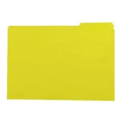 (400040693) GIO SUBCARPETA CON PESTAÑA LATERAL IZQUIERDA FOLIO CARTULINA 250GR AMARILLO INTENSO -50U-