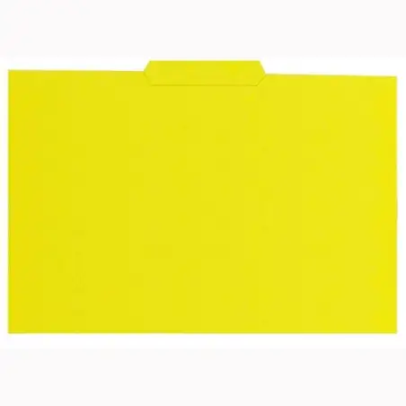 (400040696) GIO SUBCARPETA CON PESTAÑA CENTRAL FOLIO CARTULINA 250GR AMARILLO INTENSO -50U-