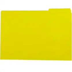 (400040697) GIO SUBCARPETA CON PESTAÑA LATERAL DERECHA FOLIO CARTULINA 250GR AMARILLO INTENSO -50U-