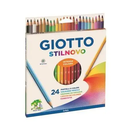 (F25660000) GIOTTO LÁPICES DE COLORES STILNOVO PASTEL C/SURTIDOS ESTUCHE 24 UD