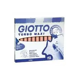 (F456005) GIOTTO ROTULADORES TURBO MAXI NARANJA ESTUCHE 12 UD