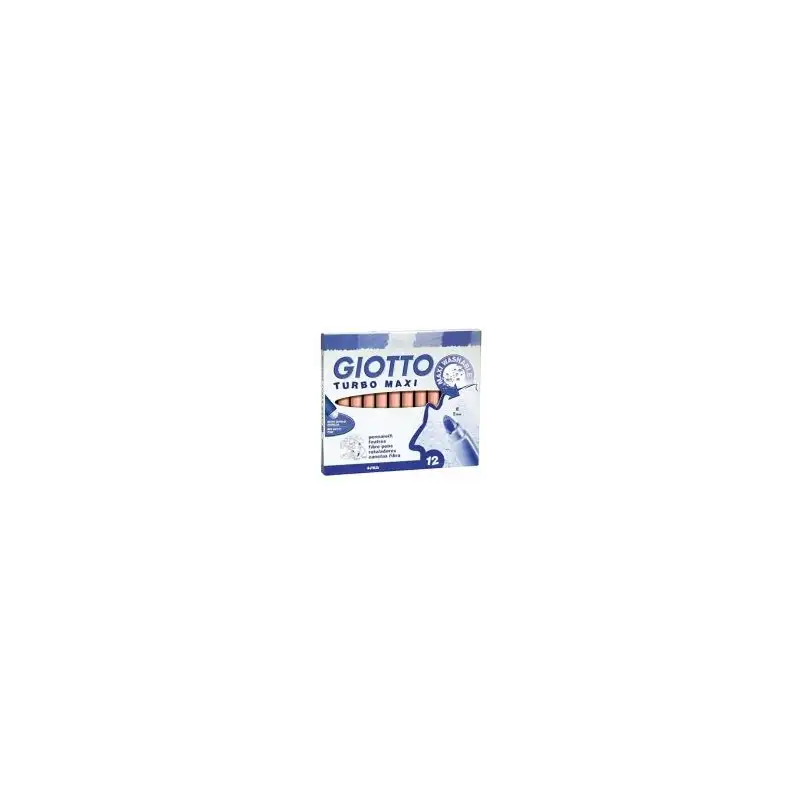 (F456009) GIOTTO ROTULADORES TURBO MAXI PURPURA ESTUCHE 12 UD