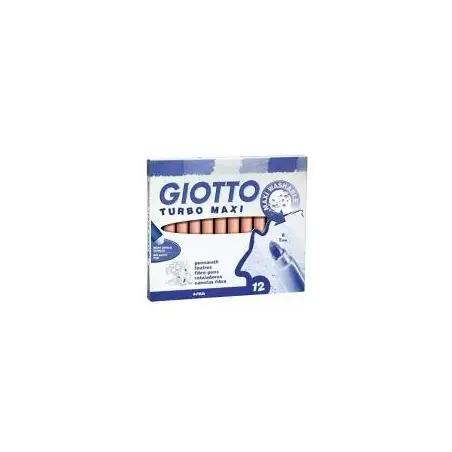 (F456020) GIOTTO ROTULADORES TURBO MAXI VERDE CYNABRIO ESTUCHE 12 UD