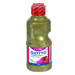 (F53120100) GIOTTO TÉMPERA GLITTER ORO BOTELLA 250 ML