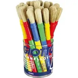 (F536100) GIOTTO PINCEL MAXI COLORES SURTIDOS BOTE 20 UD