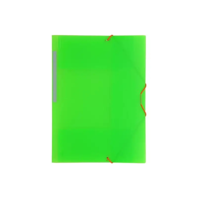 (04801221) GRAFOPLÁS CARPETA CON GOMAS COLORGRAF FOLIO 3 SOLAPAS PP VERDE TRANSLÚCIDO