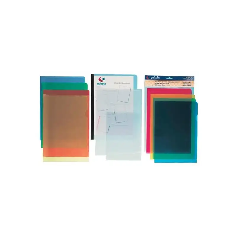 (05281130) GRAFOPLAS DOSSIER UÑERO A4 POLIPROPILENO AZUL BOLSA -10U-