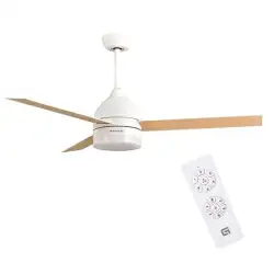 (SKYECO-42) GRUNKEL VENTILADOR DE TECHO CON LUZ 35W 6 VELOCIDADES C/TEMPORIZADOR BLANCO