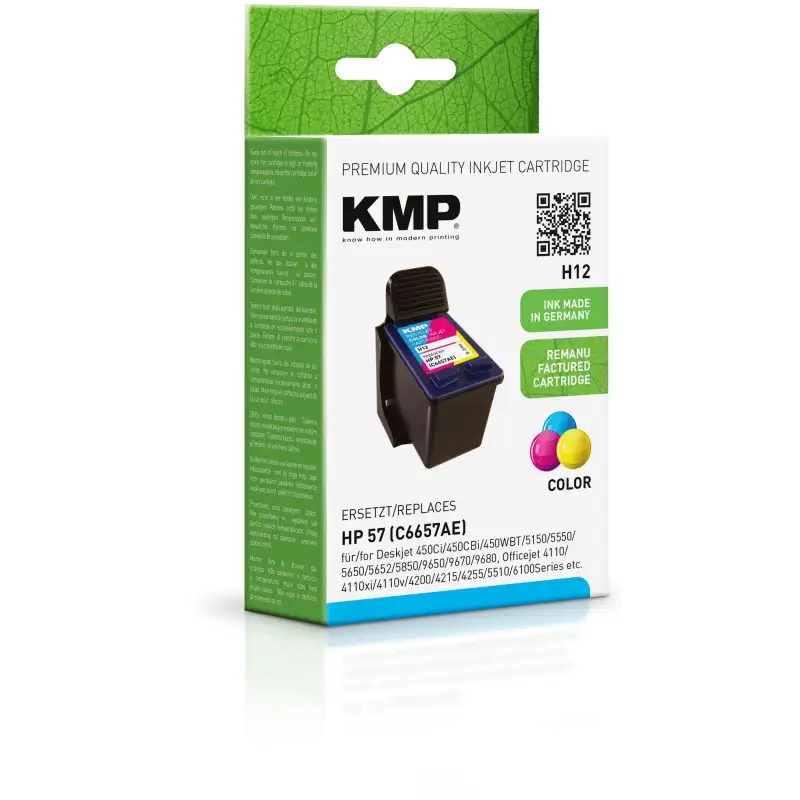 (C6657AE) TINTA KMP 3 COLORES C M Y DESKJET 450CI  CBI  WBT  5150  5550  5650  5652  5850  9650  9670  9680  OFFICEJET 4110  ...