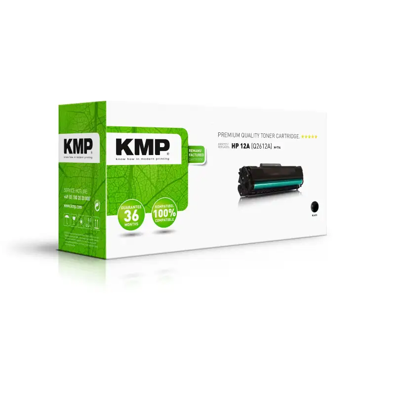 (Q2612A) TONER KMP NEGRO LASERJET 1010 1012 1015 1018 1020 1022 3015 3020 3030 3050 3052 3055 -12A