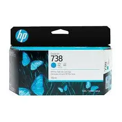 (498N5A) HP TINTA CIAN DESIGNJET 738