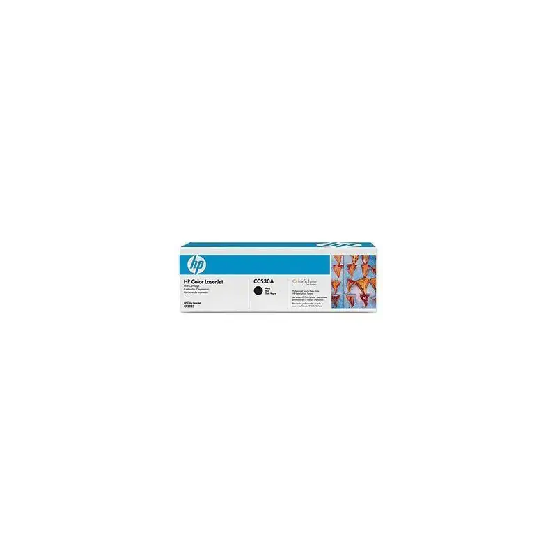 (CC530A) HP TONER LASER NEGRO LASERJET CP 2025 2020 CM2320 - 304 A
