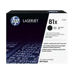 (CF281X) HP LASERJET M605 TONER NEGRO ALTA 81X 25.000 PÁGINAS ALTA CAPACIDAD