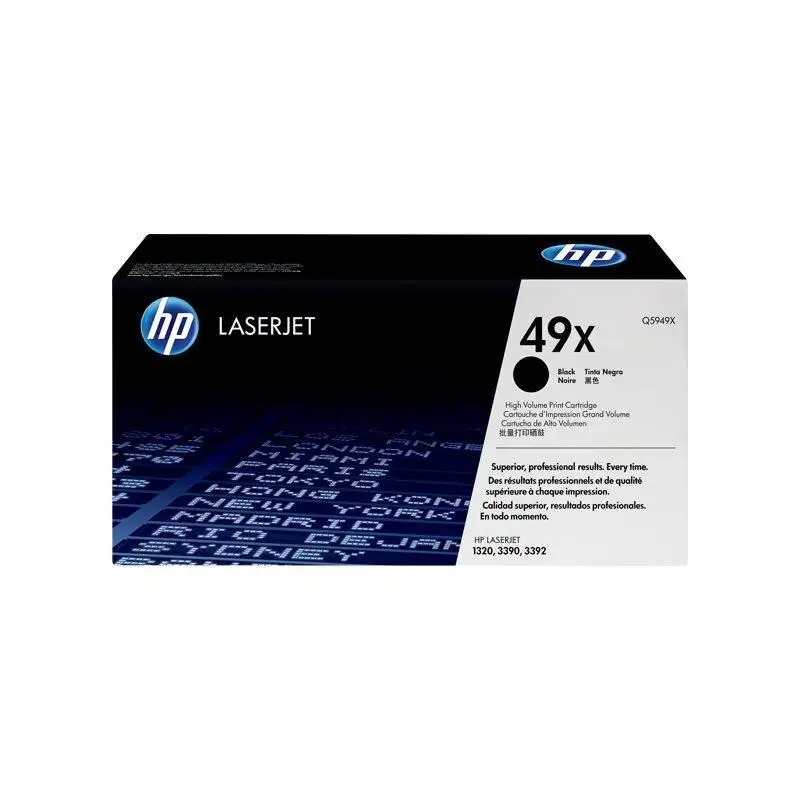 (Q5949X) HP TONER LASER NEGRO  LASERJET SMART 1320 1320N 1320NW 1320TN LASERJET 3390 3392 - 49 X