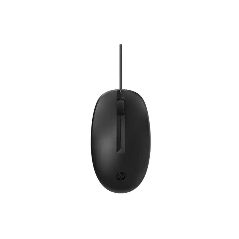 (265D9AA) HP RATÓN 128 CABLE USB AMBIDIESTRO NEGRO