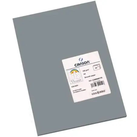 (C200040178) IRIS CARTULINA 210X297MM 185GR GRIS PLOMO -50U-